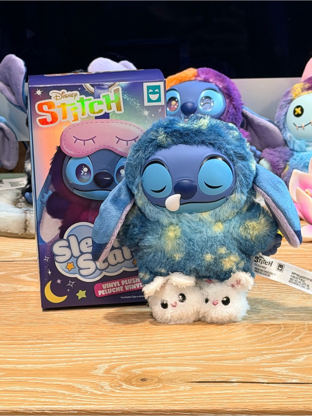 Disney Stitch Sleepy Star Plush Bag Charm Key Charm: Stitch